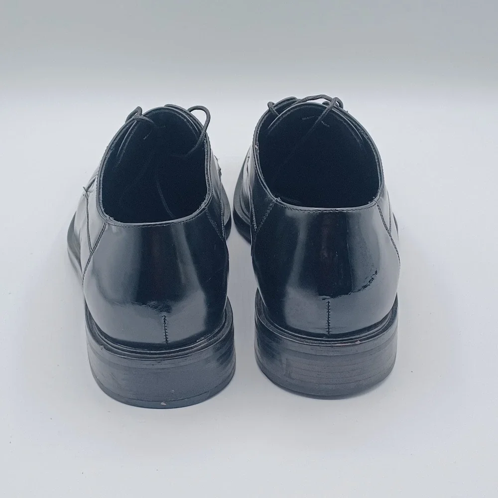 Cole Haan Waterproof Oxford Mens‎ 9.5 Black Good Square Toe Leather C02898